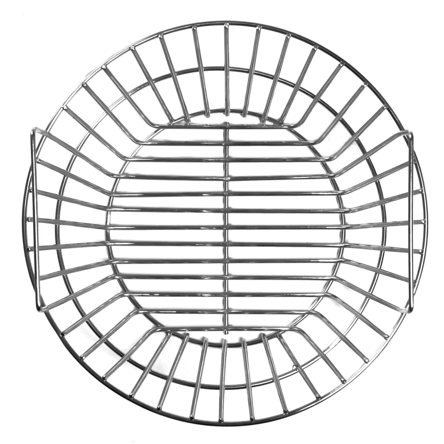 BBQGuys Signature Charcoal Basket For 18-Inch Kamado Grills - Stainless Steel - Fits Big Green Egg Large, Kamado Joe Classic, BBQGuys Kamado - BBQ-CAB-14-SS