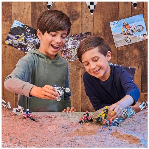 Authentic 5-Pack of 1:24 Scale Die-Cast Motorcycles with Rider Figure, Toy Moto Bike for Kids and Collectors Ages 3 and up