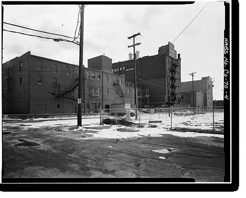 Historic Framed Print, West Wazee Street Warehouse District, 1100-1300 blocks of Wazee Street, Denver, Denver County, CO - 4, 17-7/8