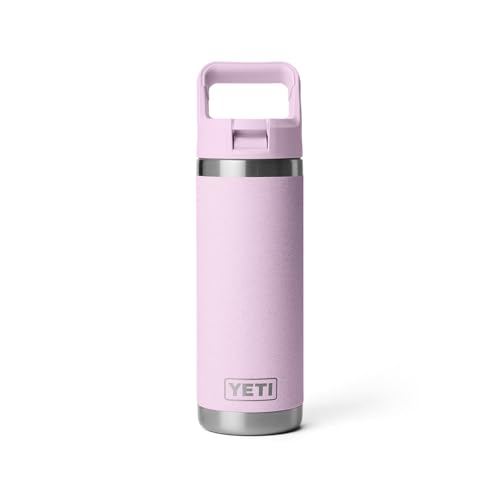 YETI Rambler 18 oz Bottle, Vacuum Insulated, Stainless Steel with Straw Cap, Beekeeper