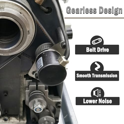 Electronic Pulse Precision Metal Lathe 1100W Brushless Motor Mini Metal Lathe MT5 Taper with 8