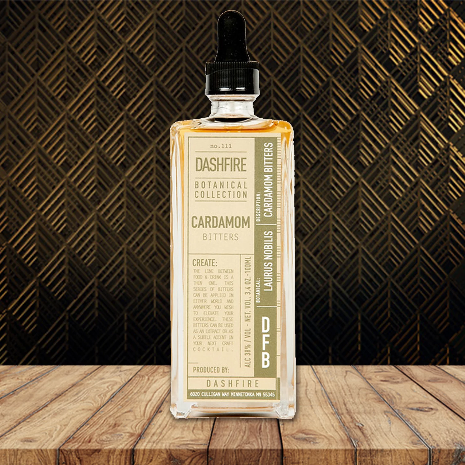 Dashfire Cardamom Cocktail Bitters 3pk, 100ml./btl.