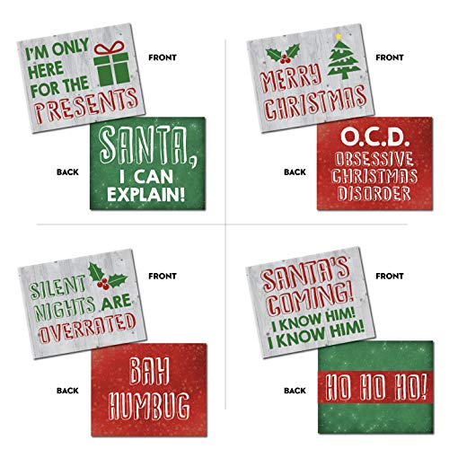 Christmas Photo Booth Props - 20 Designs, 8x10, Double Sided, Photo Booth Props Christmas, Christmas Photo Booth, Christmas Props Photo Booth Signs
