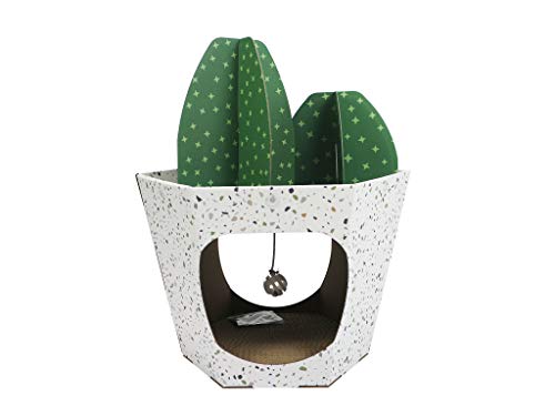 Christmas Cat House & Cat Scratcher w/Bonus Catnip Included