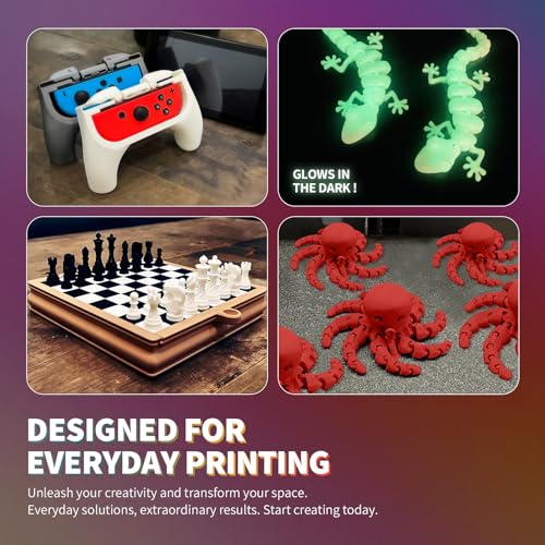 OVERTURE PLA Filament 1.75mm PLA 3D Printer Filament, 2kg Cardboard Spool (4.4lbs), Dimensional Accuracy +/- 0.02mm, Fit Most FDM Printer (Black 2-Pack)