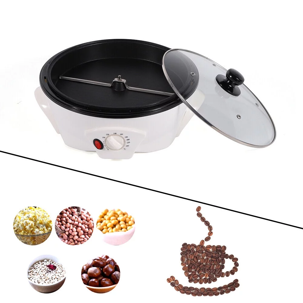 YIYIBYUS Electric Coffee Bean Roasting Baking Machine 1500G Coffee Roaster Baker Household White