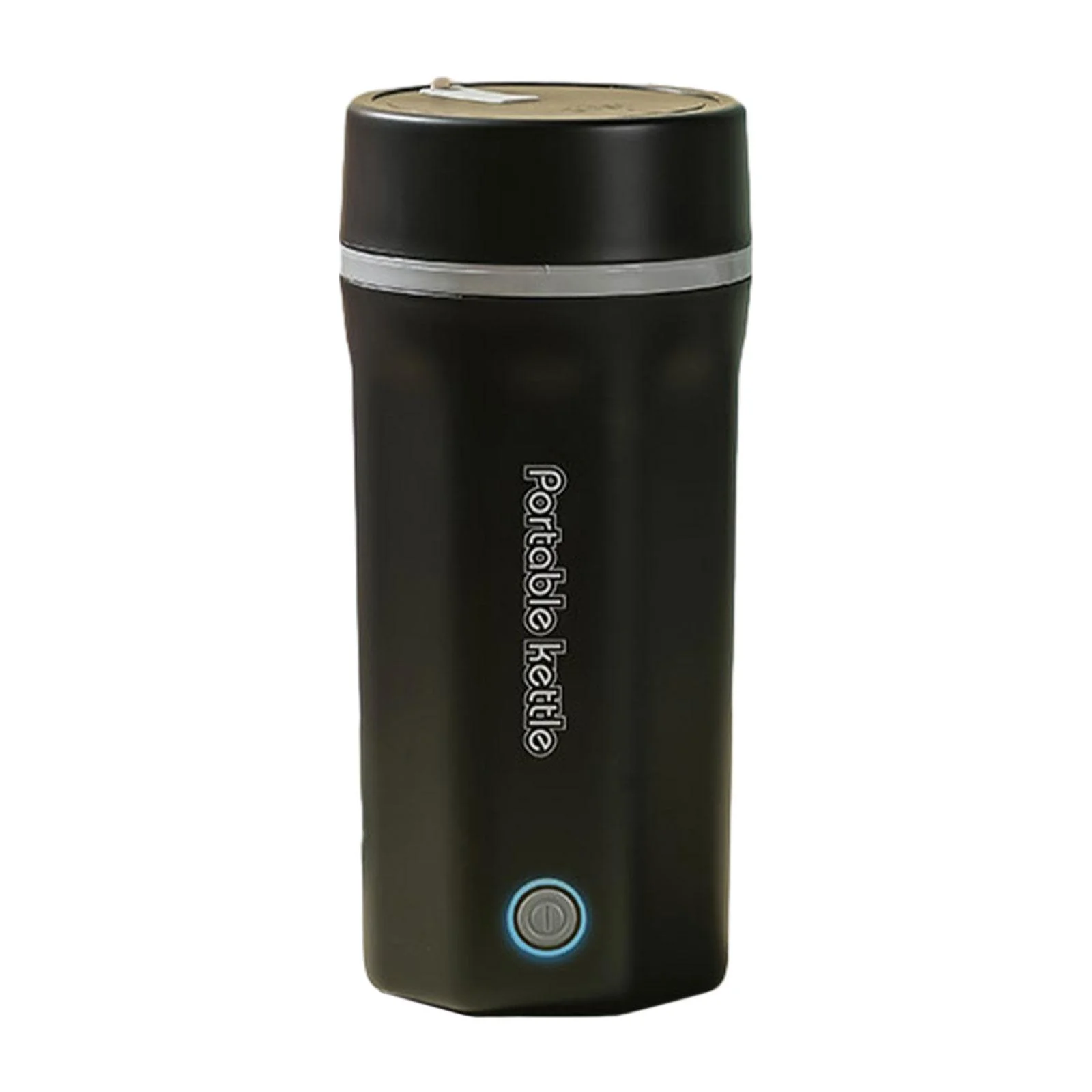 Portable Electric Tea Kettle Hot Water Kettle for Outdoor Household Camping Black