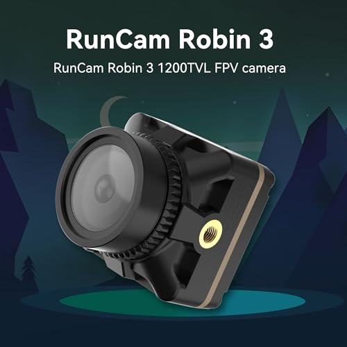 FPV Camera RunCam Robin 3- Micro Drone Camera 1200TVL FOV150° Wide Angle 5.3g for RC FPV Drone Car Plane Racing