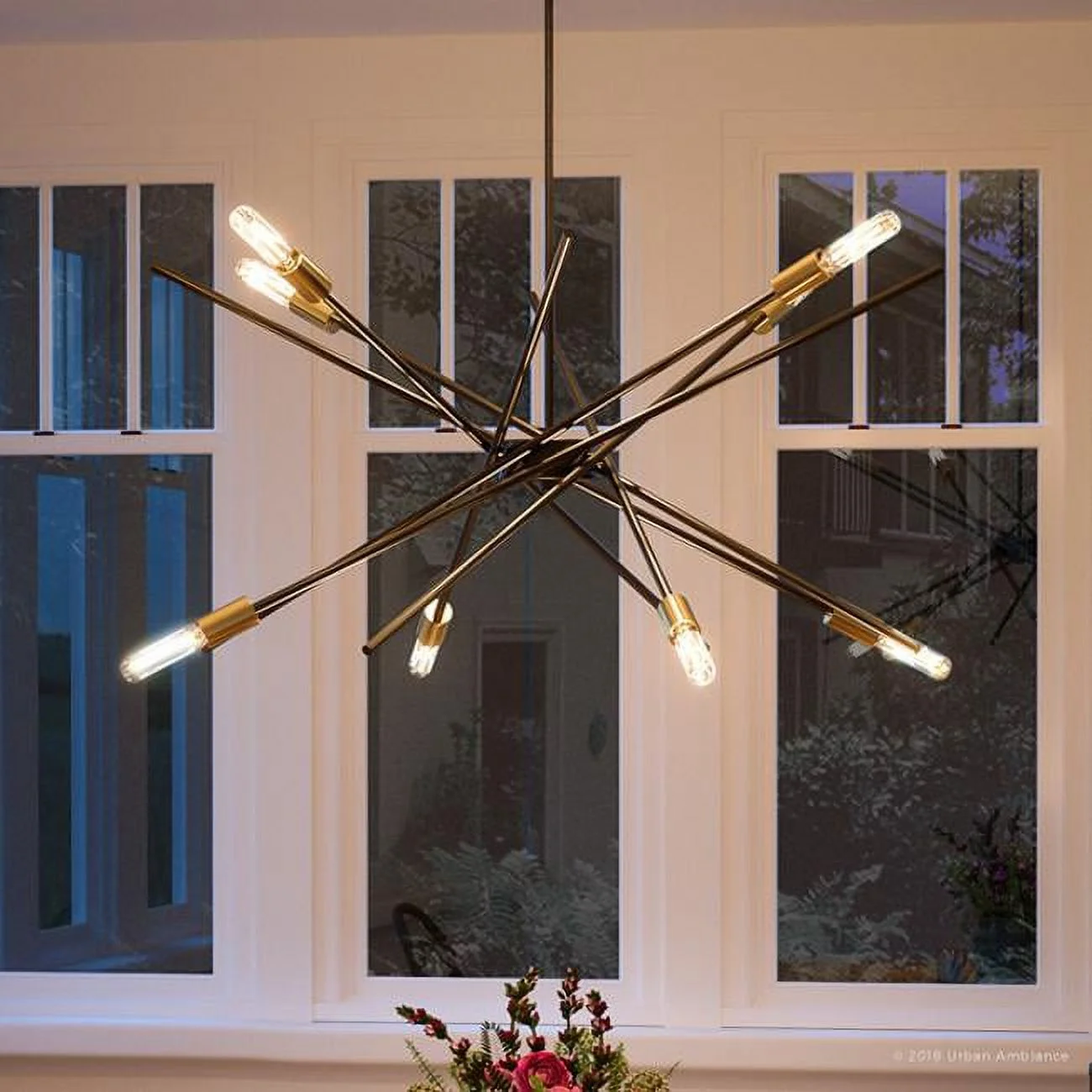 Urban Ambiance Luxury Urban Industrial Chandelier, Size: 19-5/8