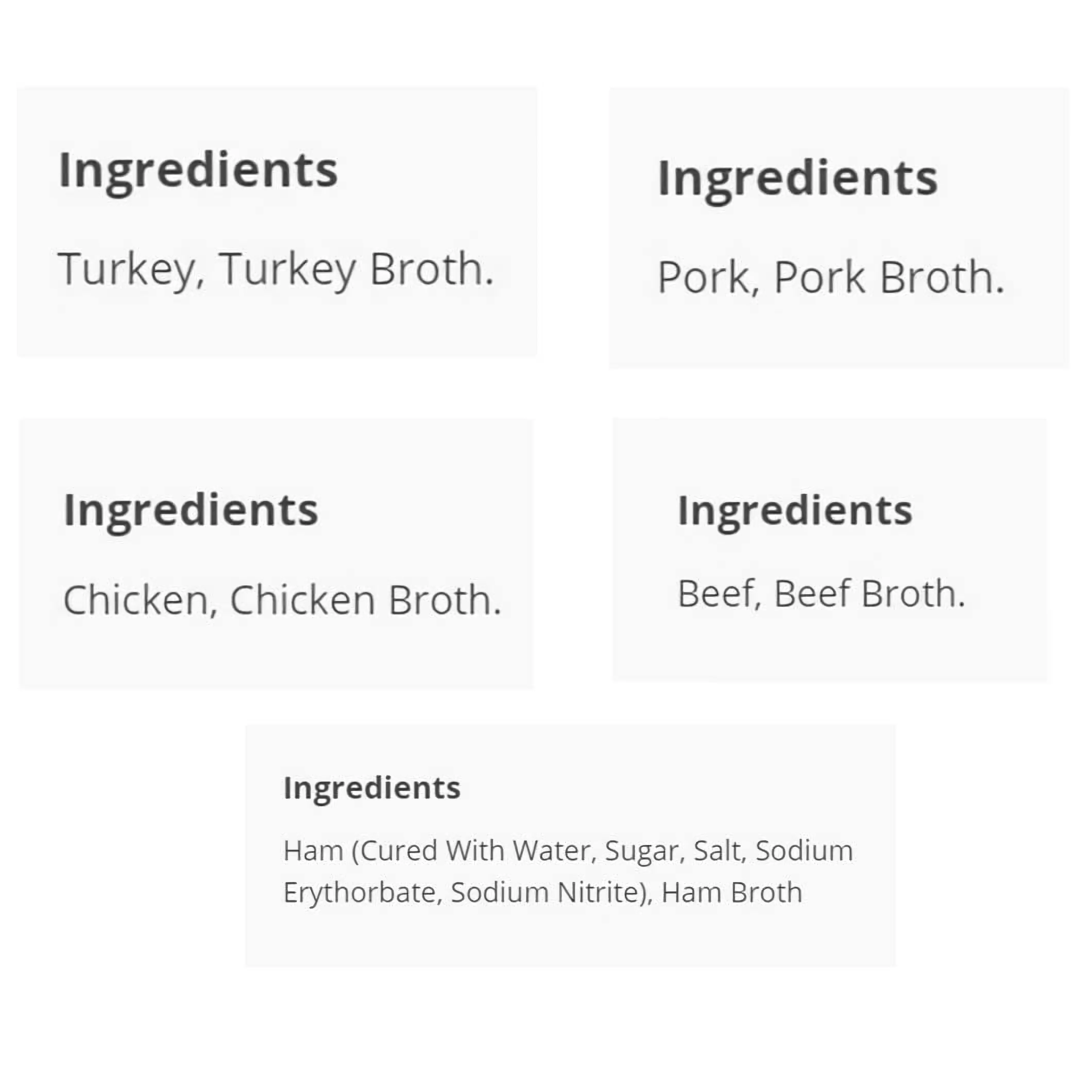 Simply Serve Pureed Meat Variety Pack | 5 Unique Meats |15 Ounce Can | Pack of 5