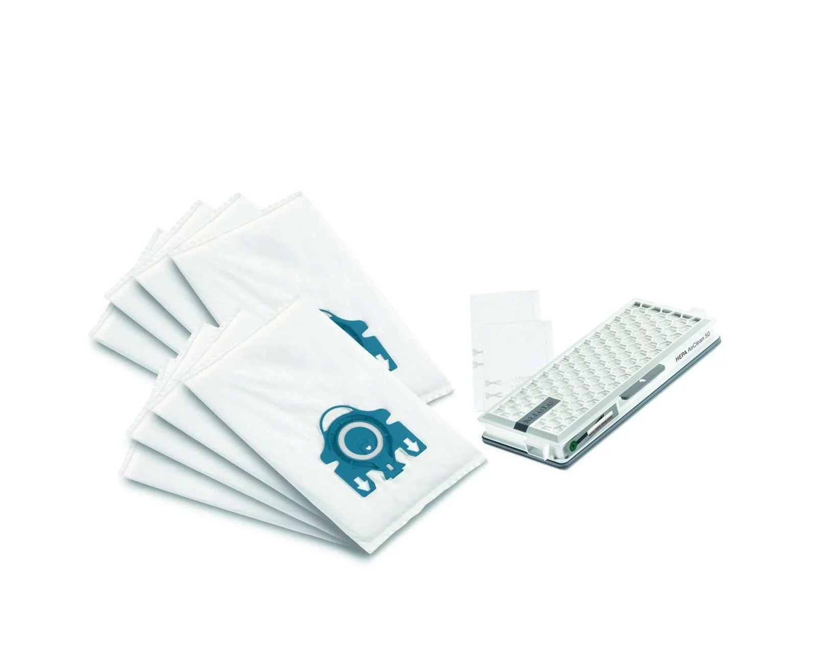 Miele AirClean 3D Allergy XL-Pack, GN FilterBags Vacuum Bag, White