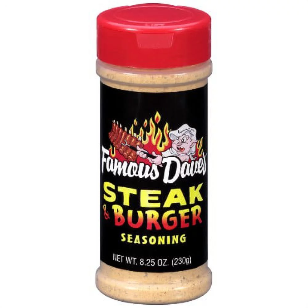 Famous Daves Seasoning Steak Burger (Pack of 12)