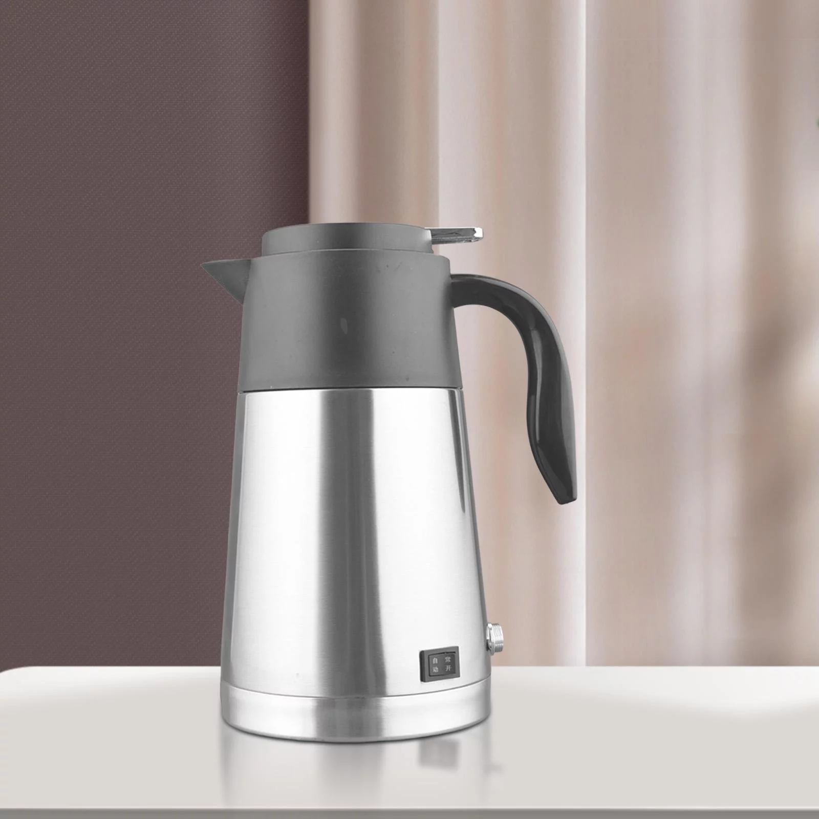 1300ml Large Capacity Electric Travel Kettle, Heated Water Tea Coffee Kettle Tea 24V