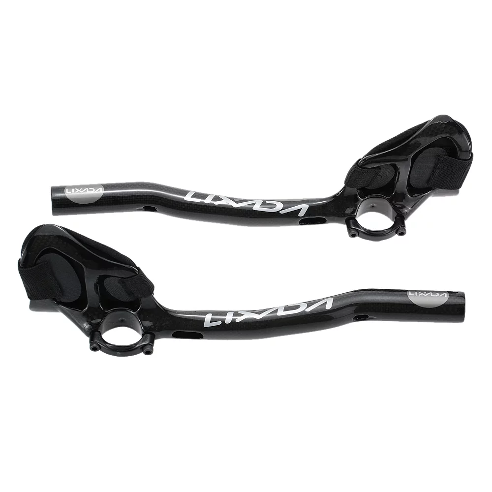 Lixada Carbon Fiber Road Bike Aero Bar Rest Handlebar Aerobar 31.8mm Streamlined Design for Reduced Wind Resistance Perfect for Speed Enthusiasts and Competitive Cyclists