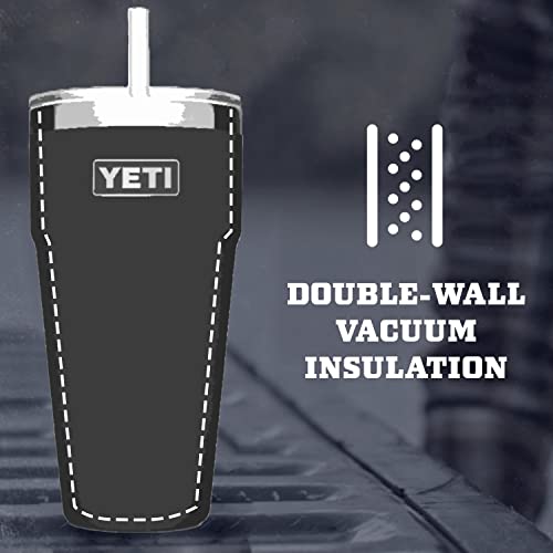 YETI Rambler 26 oz Straw Cup, Vacuum Insulated, Stainless Steel with Straw Lid