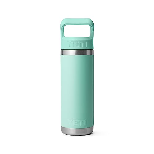 YETI Rambler 18 oz Bottle, Vacuum Insulated, Stainless Steel with Straw Cap, Beekeeper