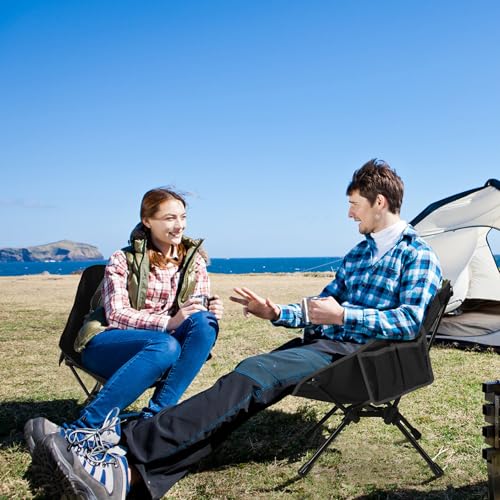 TOBTOS Ultralight Camping Chair, Portable Folding Backpacking Chair, Compact Camping Chair with Carry Bag for Outdoor Camp Hiking Backpack Beach Travel (Green)