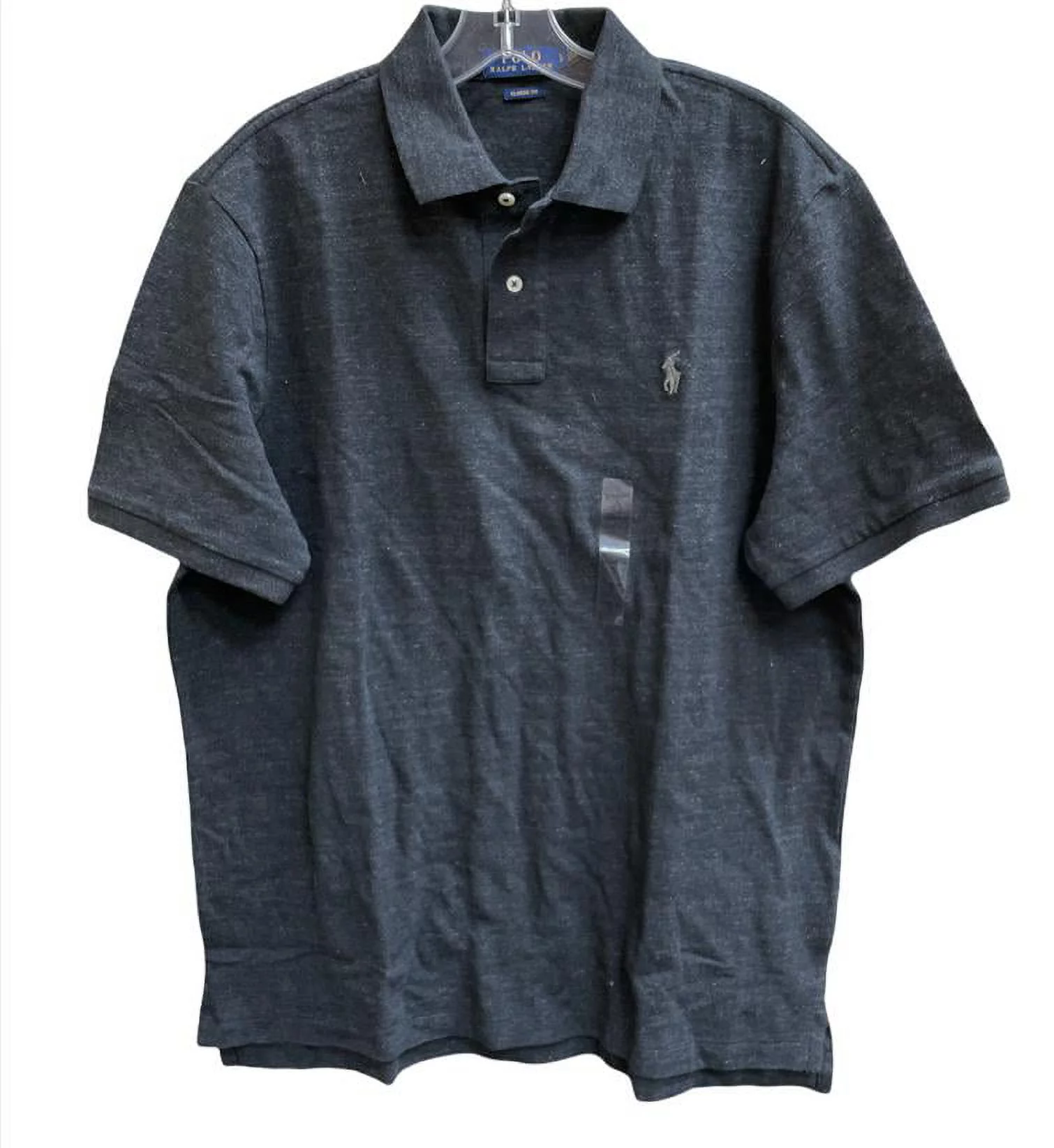 Polo Ralph Lauren BLACK HEATHER Men's Classic Fit Polo Shirt, US Small