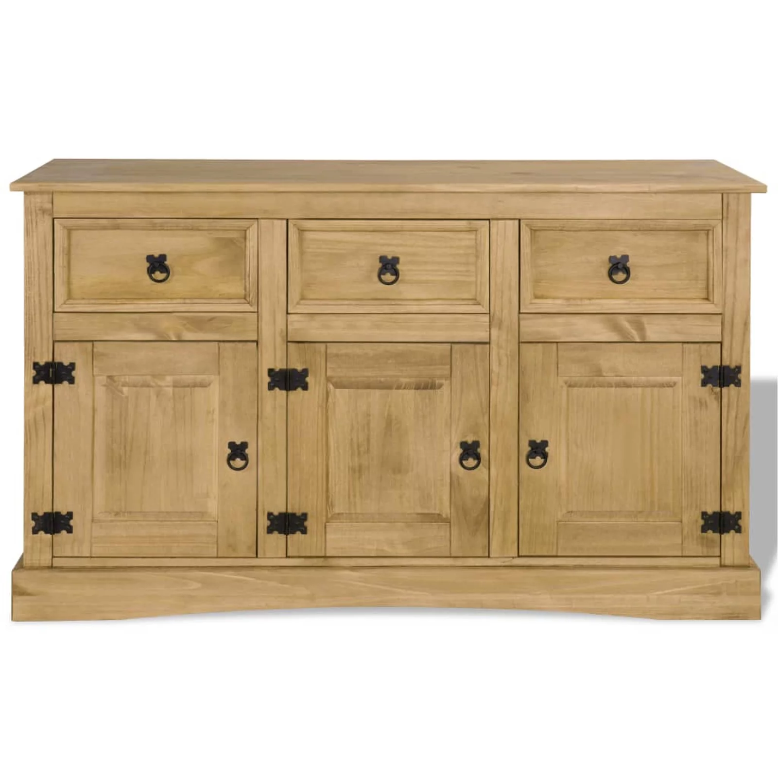 Carevas Sideboard Solid Mexican Pinewood Corona 52"x16.9"x30.7"