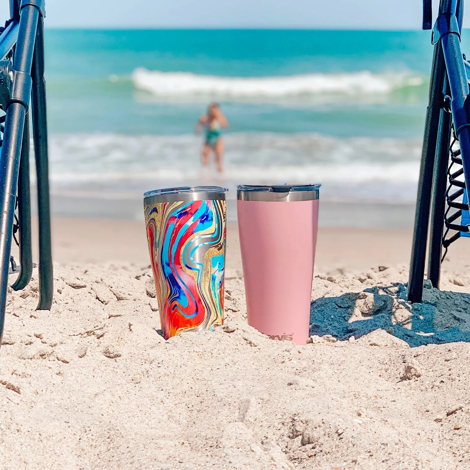 Tervis Jungle Camo Triple Walled  Insulated Tumbler Travel Cup Keeps Drinks Cold & Hot, 30oz, Stainless Steel