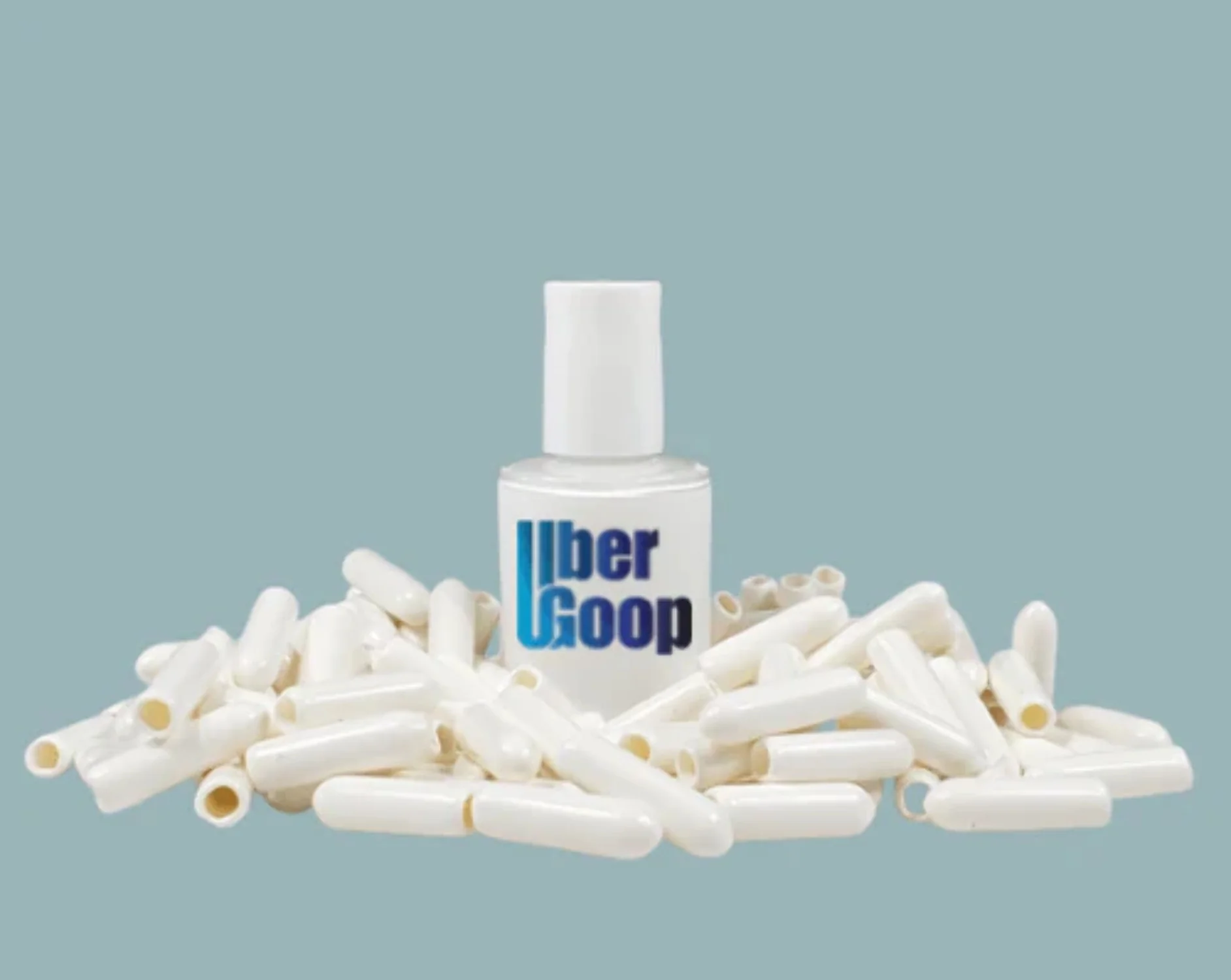 Uber Goop™ White Dishwasher Rack Repair Coating Kit w/130 caps - 1/2 oz