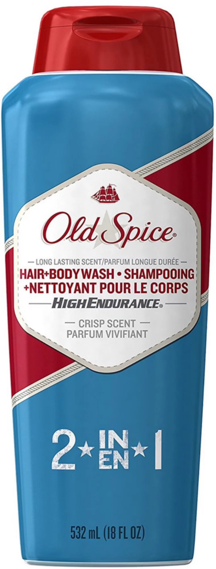 Old Spice High Endurance Hair & Body Wash 18 oz (Pack of 4)