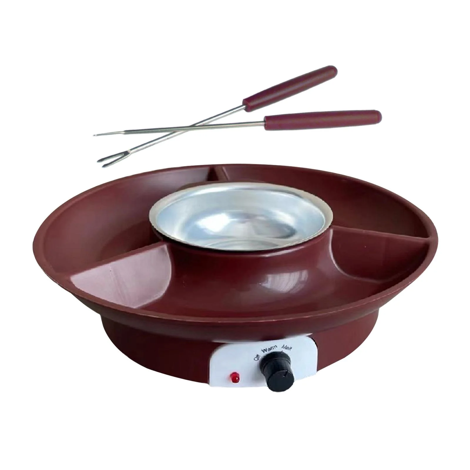 TISHITA Chocolate Fondue Fountain Chocolate Fountain Fondue Maker Date Night Idea Temperature Control Sturdy Electric Fondue Pots Set