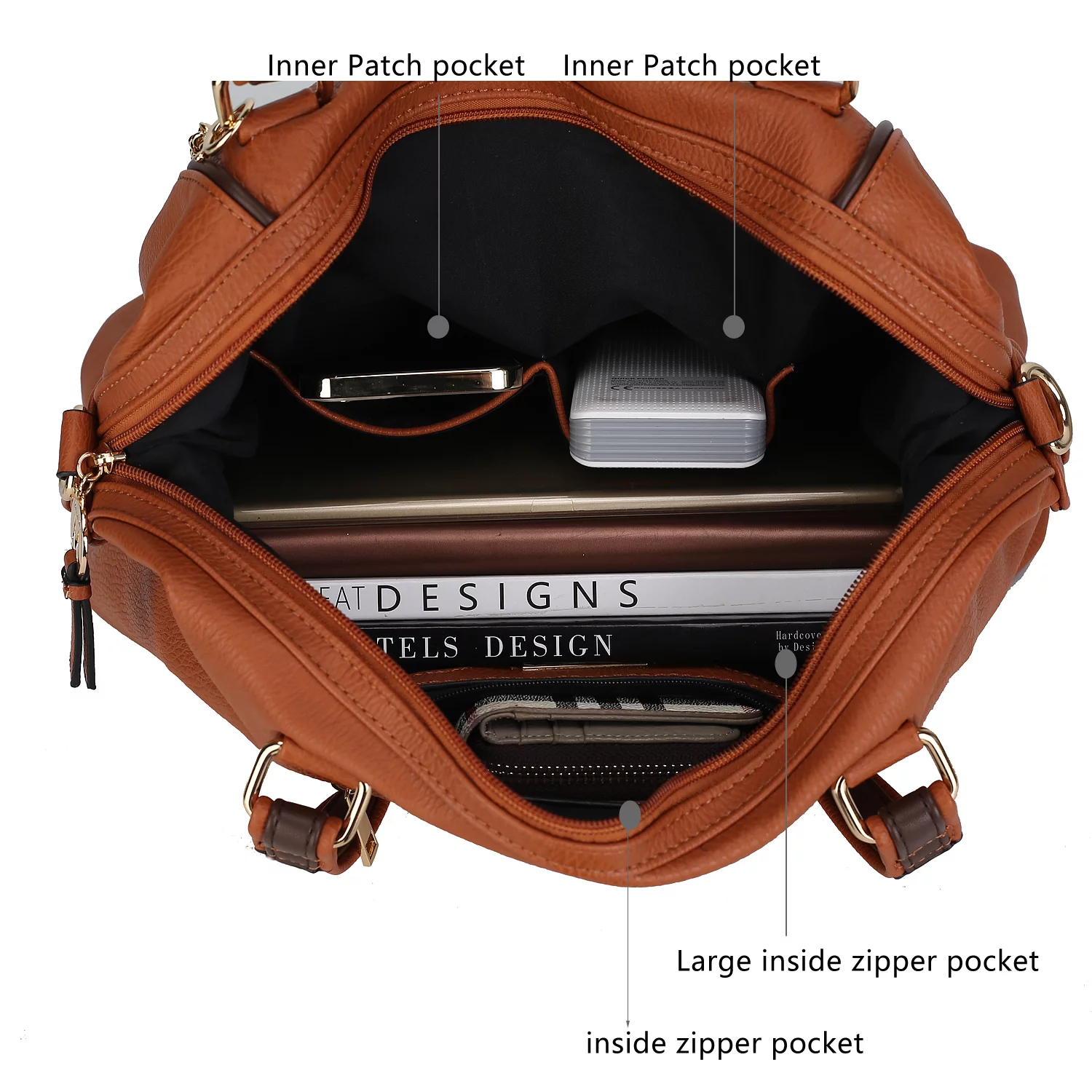 Francis Vegan Leather Tote Handbag by Mia K