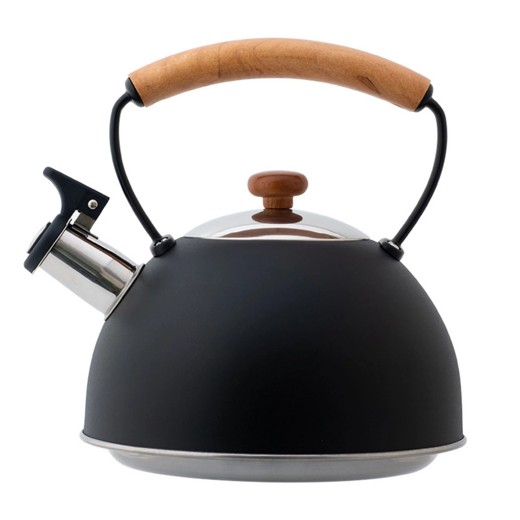 Tea Pot 2.5L Black Tea Kettle for Stove Top and Induction Stove Stainless Steel Tea Kettle Stovetop