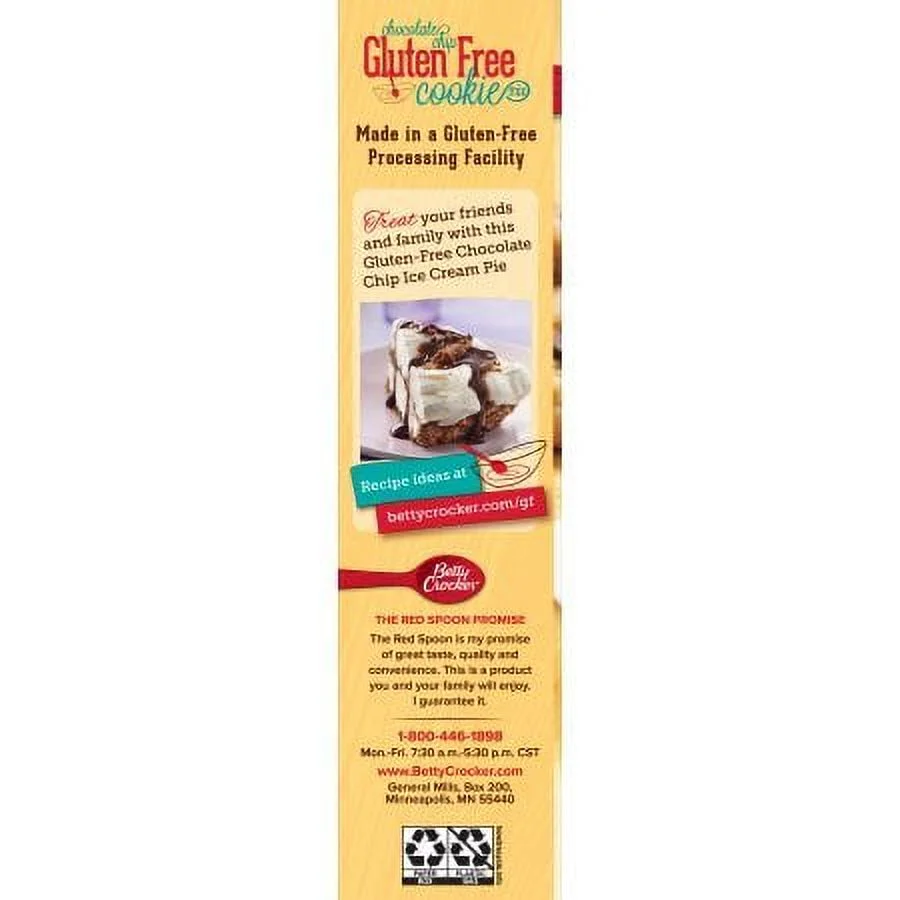 Betty Crocker Gluten Free Cookie Mix Chocolate Chip 19.0 Oz Box (Pack Of 2)