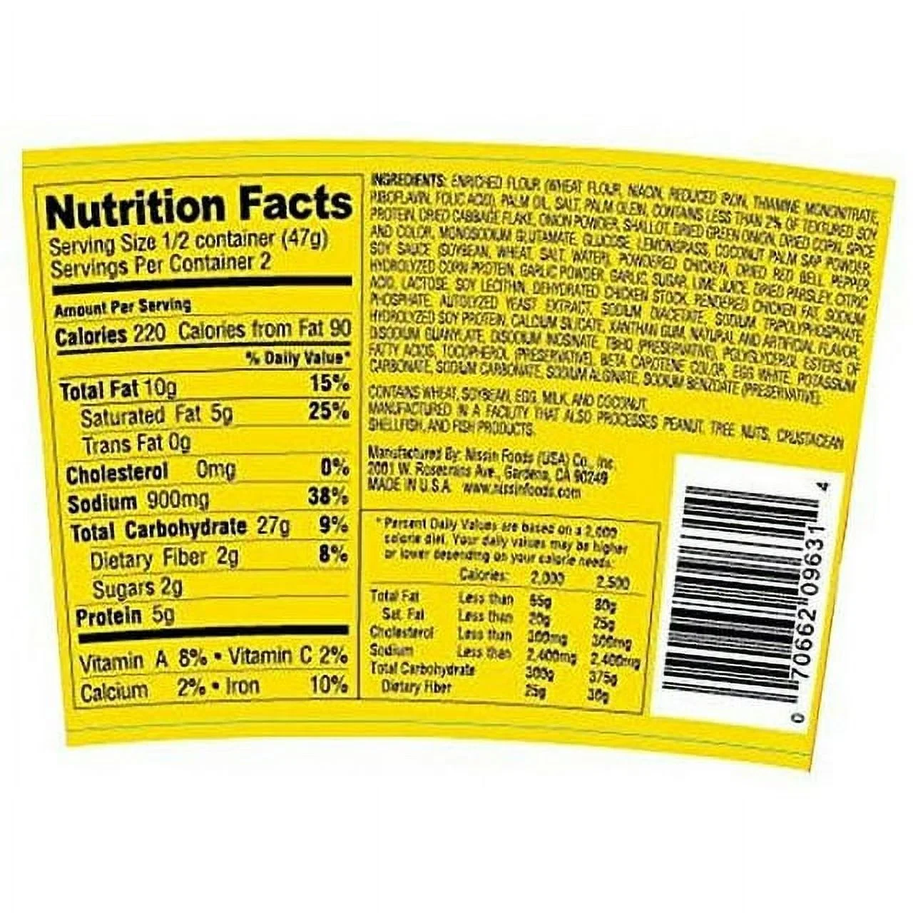 Nissin Hot & Spicy Chicken Ramen Noodle Soup Bowls, 18 ct./3 oz.