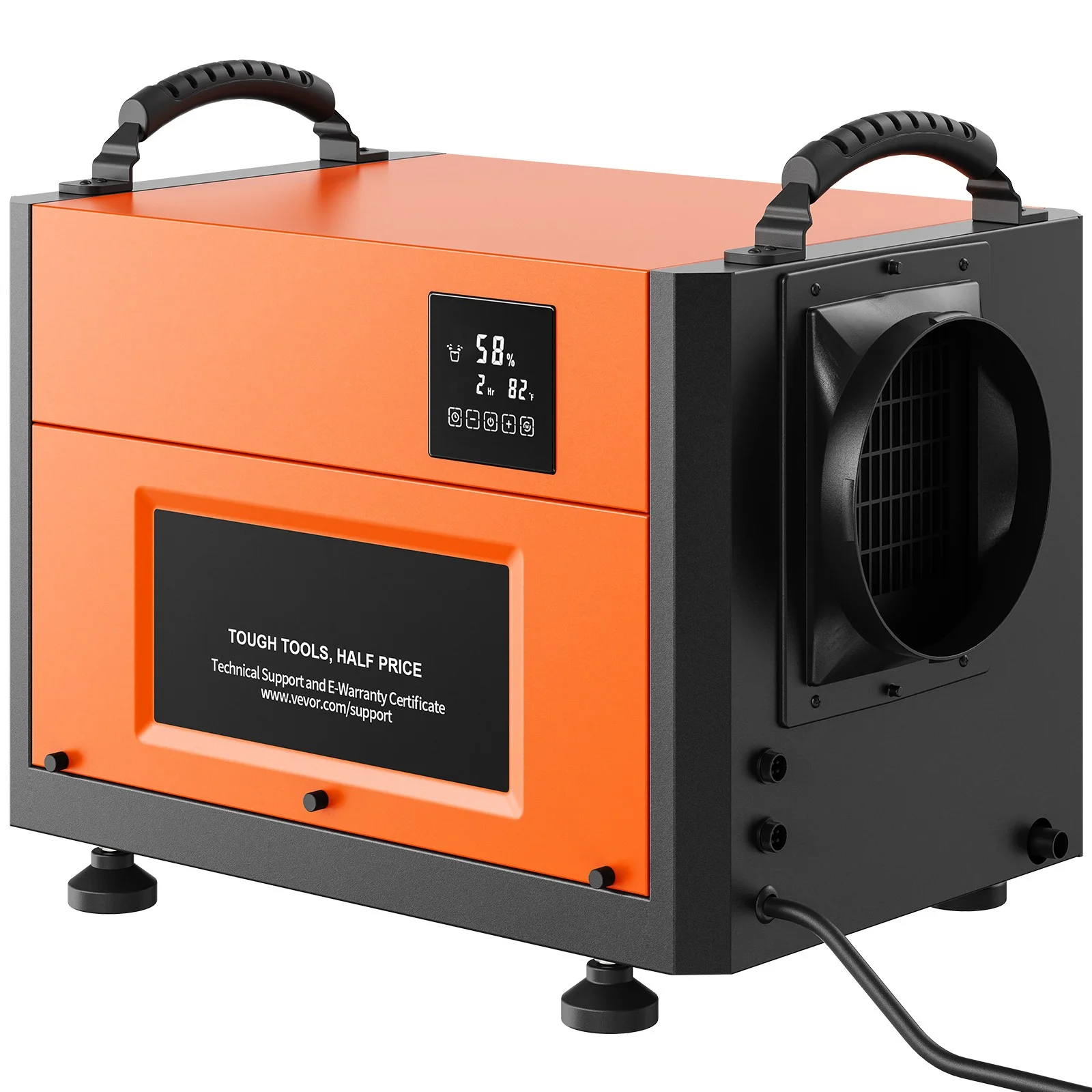 BENTISM 125 Pints Commercial Dehumidifier, 24 Hour Timer Crawl Space Dehumidifier for Basement with 6.56ft Pump Drain Hose