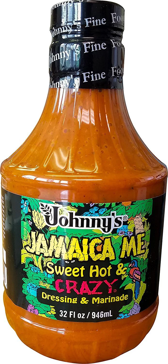 Johnnys Jamaica Me Sweet, Hot and Crazy Marinade Dressing (2 pack)