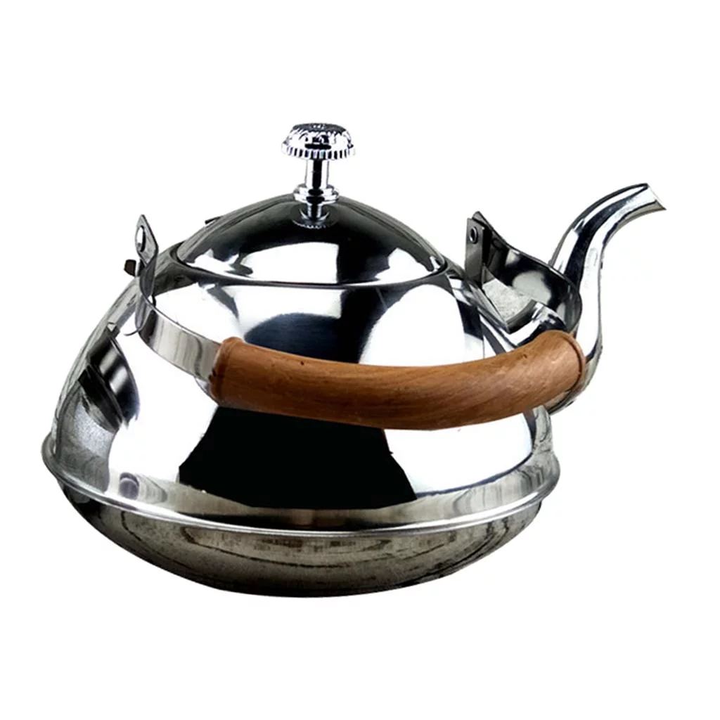 Stainless Steel Mini Teakettle Teapot Electric Gas Hobs Camping 2L 2.0L