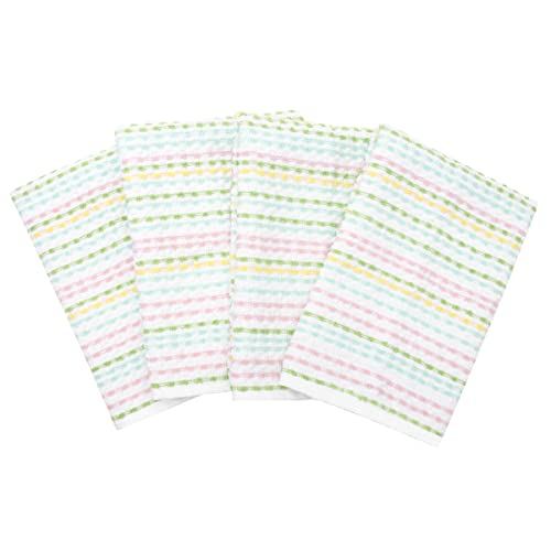 Ritz Pebble Bar Mop, Holiday Red-Green, 4 Towel Set