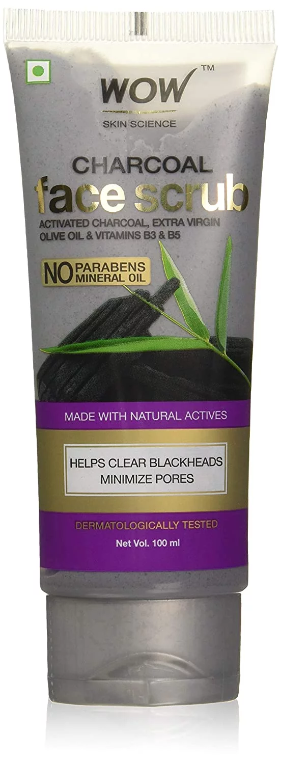 Wow Charcoal Face Scrub 100ml