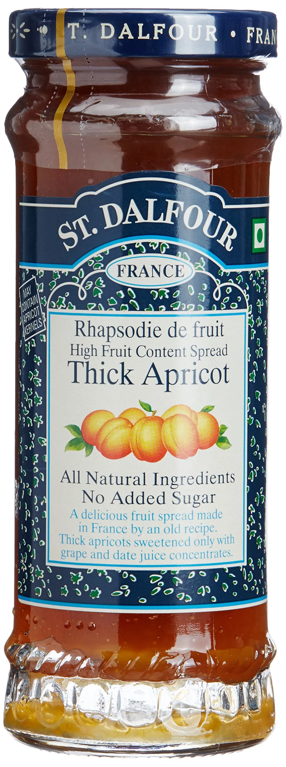 Charles Jacquin-St.Dalfour Consrv, Apricot, 100% Fruit, 10-Ounce (Pack of 6)
