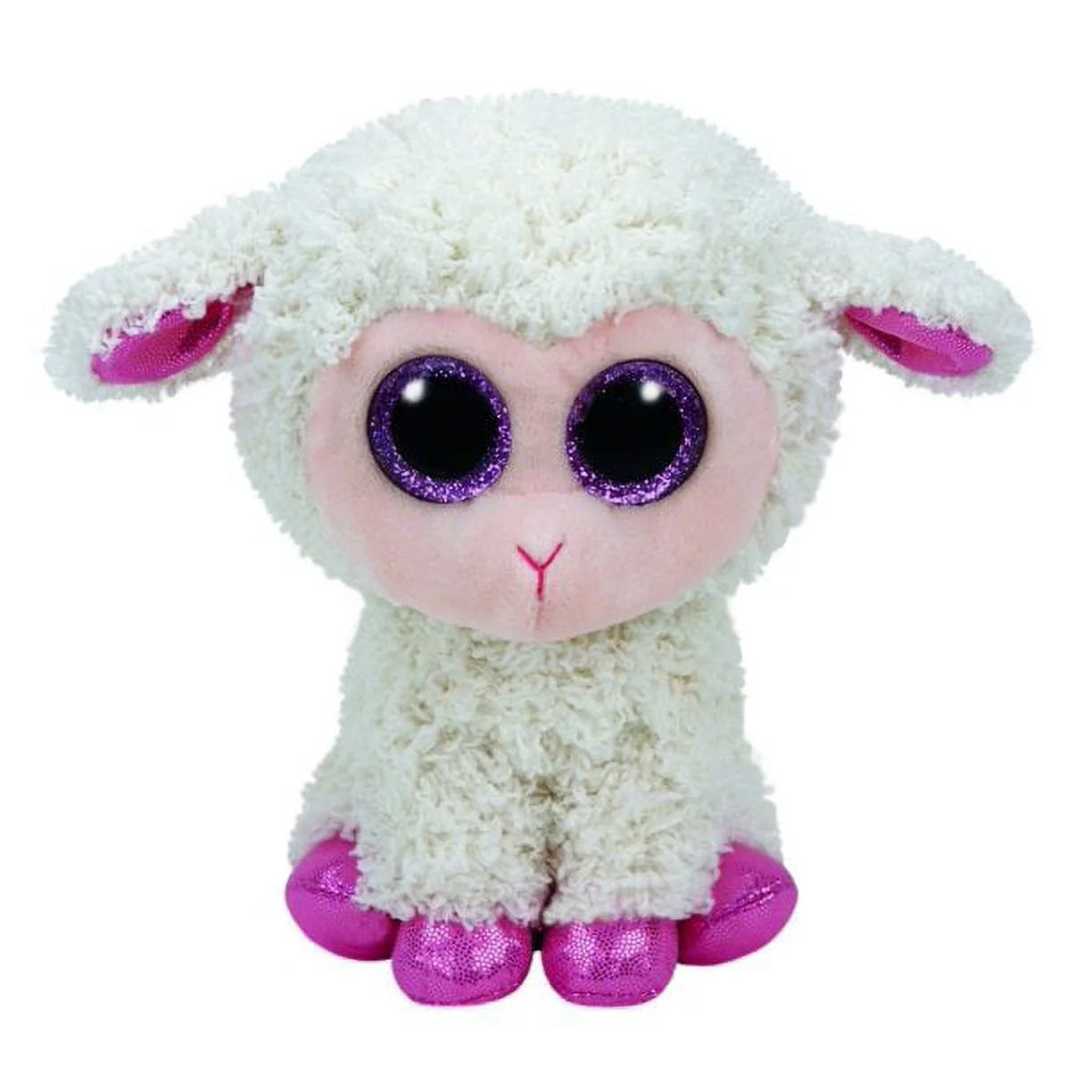 Ty Beanie Boos - TWINKLE The Lamb Sheep (Glittery Eyes ) 6 inch