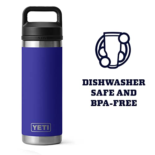 YETI Rambler 18 oz Bottle, Vacuum Insulated, Stainless Steel with Chug Cap, Sandstone Pink