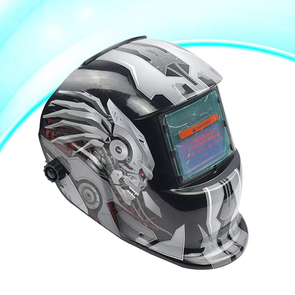 Solar Powered Welding Helmet Auto Darkening Welding Helmet Professional Welding Mask Wide Shade Range Large Viewing Area (B Styl