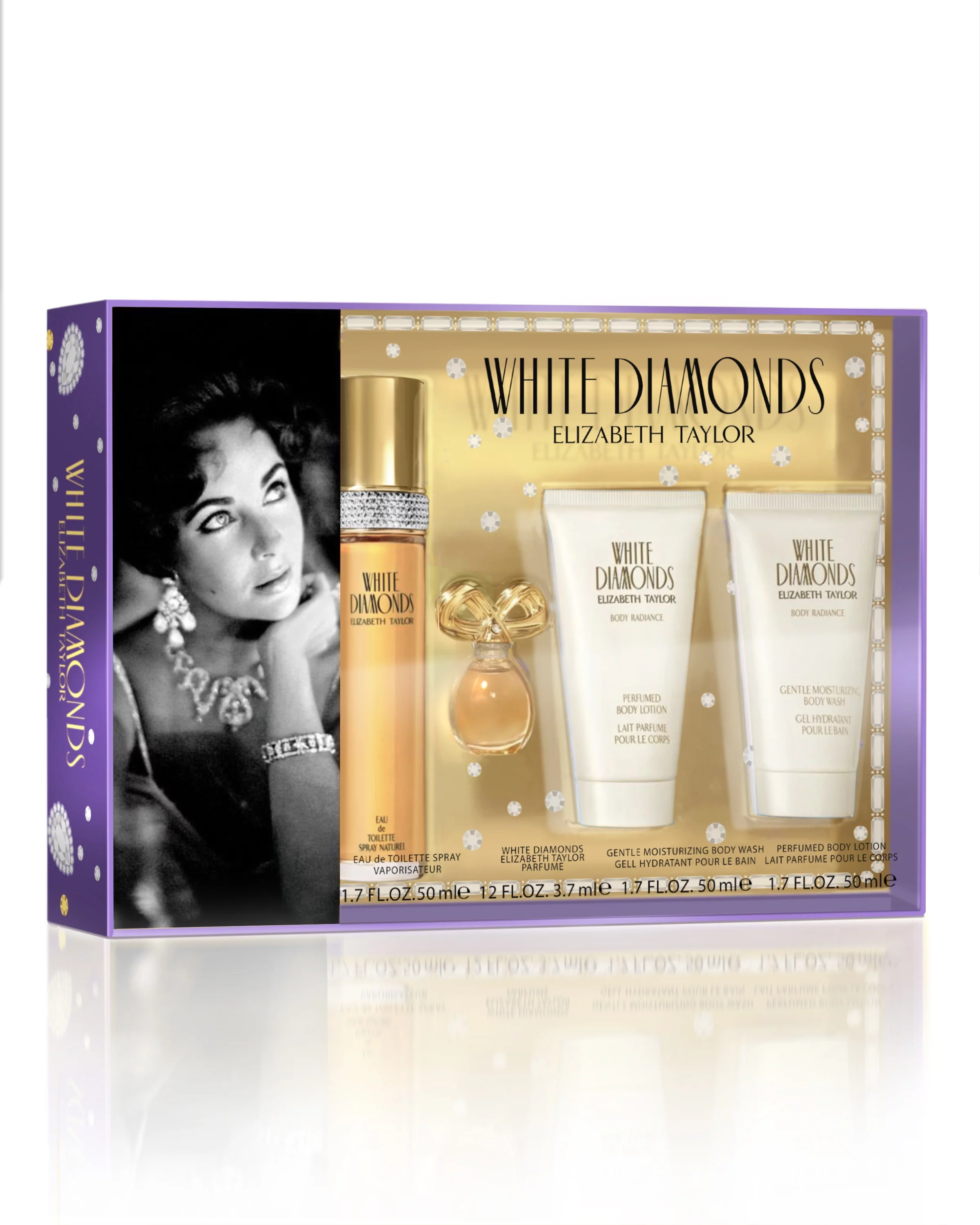 Elizabeth Taylor White Diamonds for Women Fragrance 4 Piece Gift Set