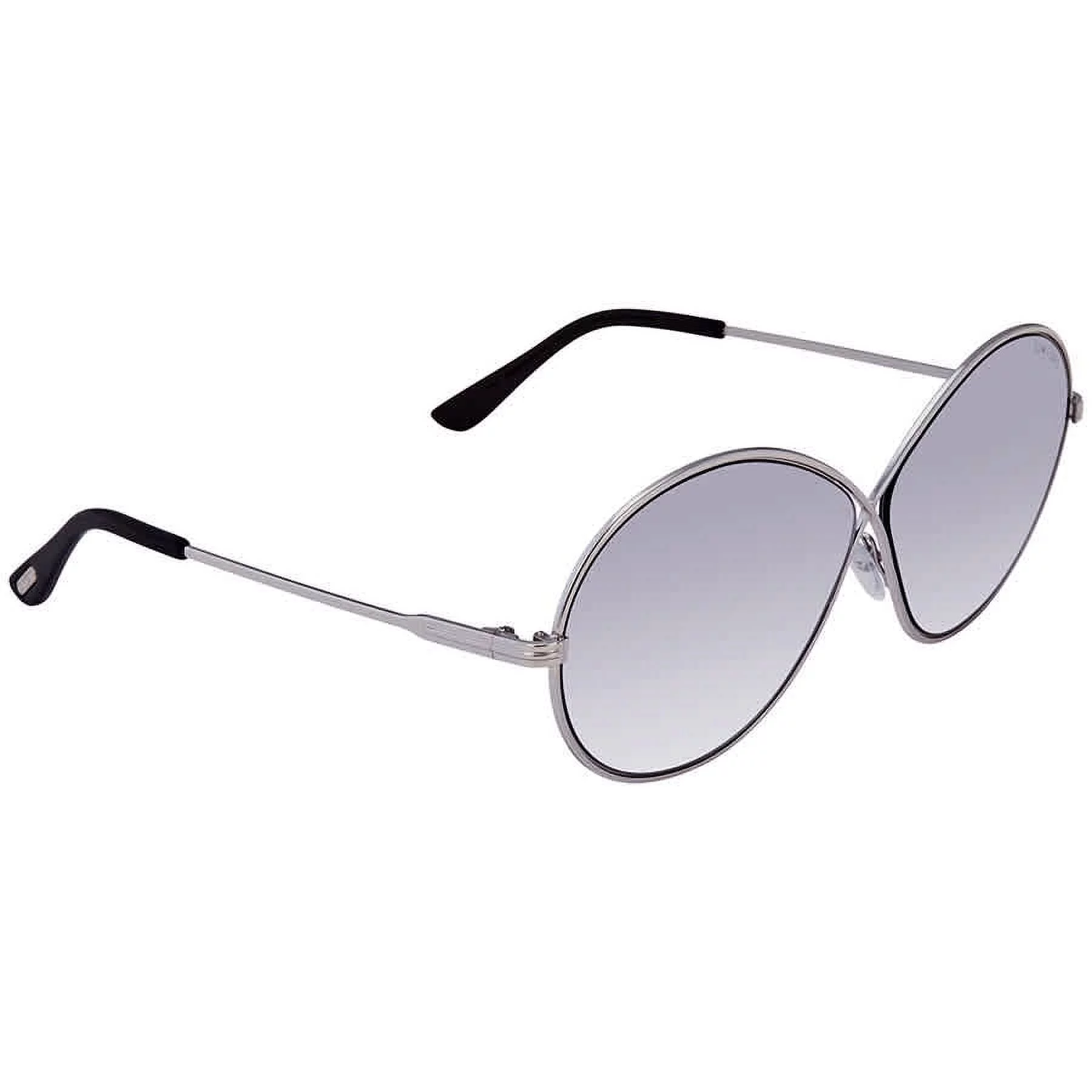 Tom Ford Rania Grey Mirror Round Sunglasses FT0564 18C