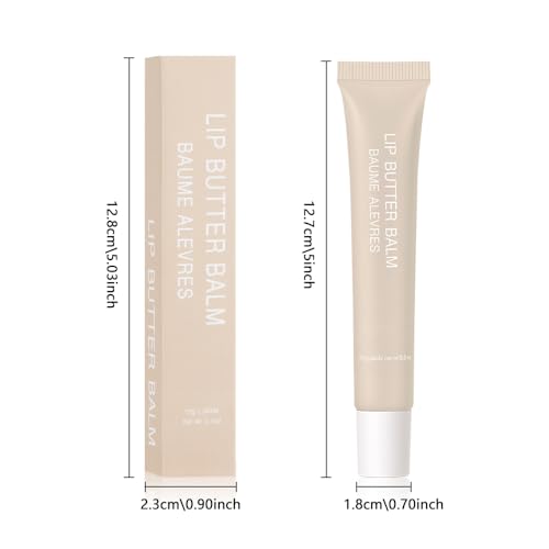 4 PCS Summer Special Lip Butter Balm – Ultra-Hydrating Lip Care with Shea Butter & Olive Oil, Soothes Dry Lips with Natural Tint & Gloss Effect, Lip Plumper Moisture & Light Lip Stain Finish