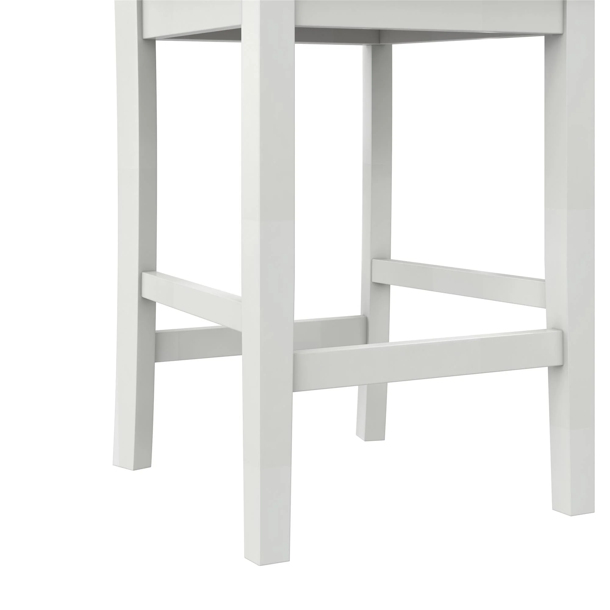 DHP Shiloh 5-Piece Counter Height Dining Set, Rustic Mahogany/White