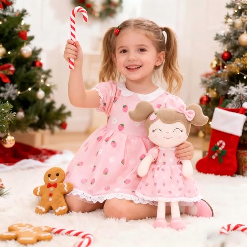 Gloveleya Baby Girl Gift First Baby Doll Plush Doll Print Sunflowers