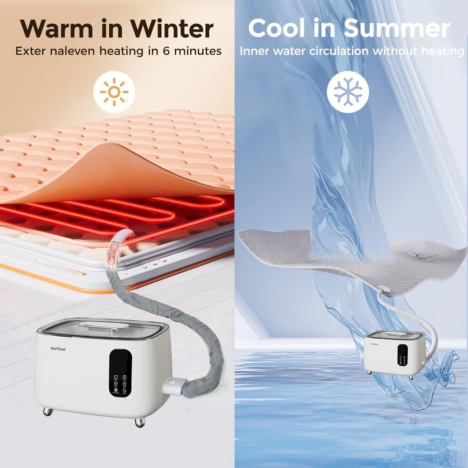 Royalcraft Water Heated Mattress Pad, 77