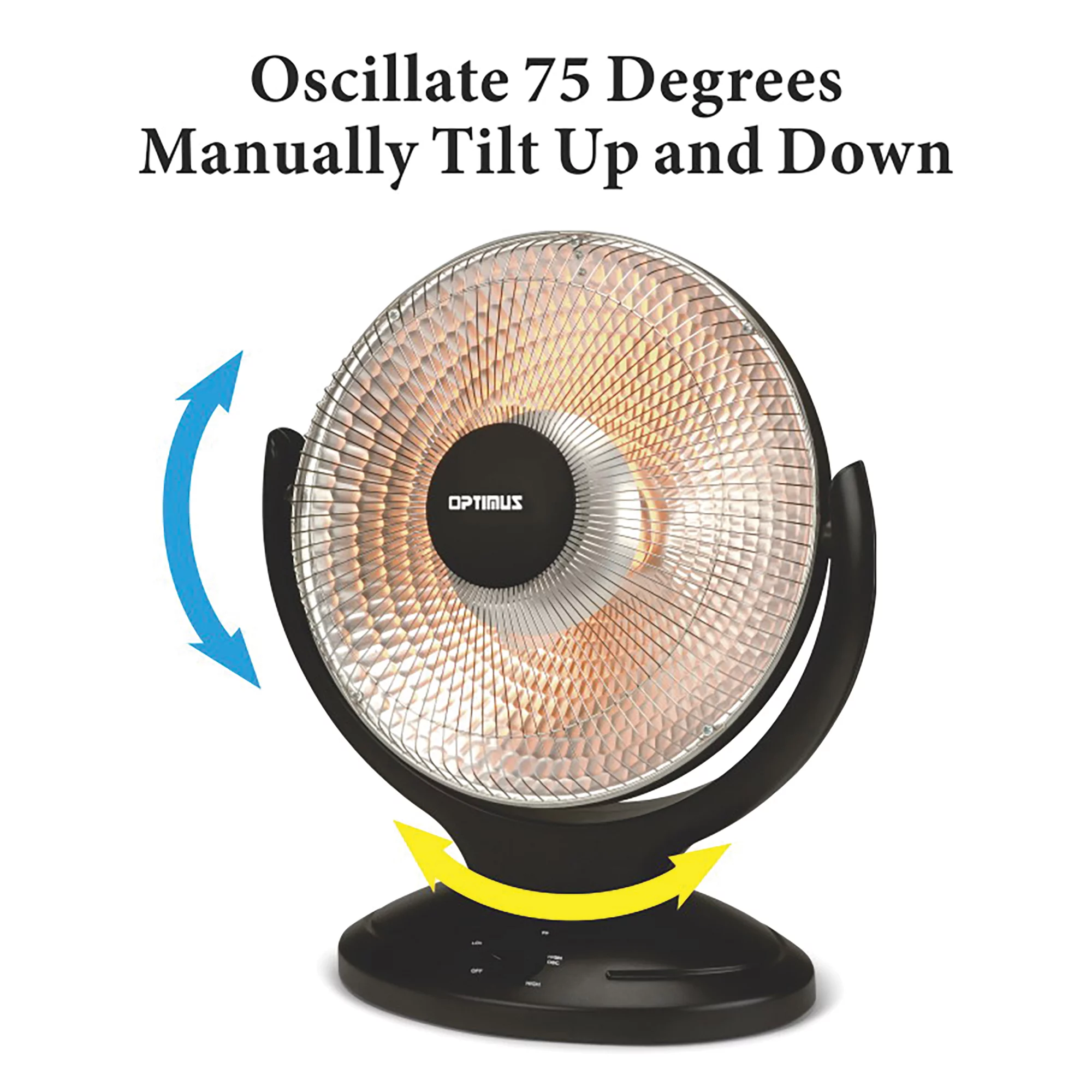 Optimus  Oscillating Parabolic Radiant Heater with Timer
