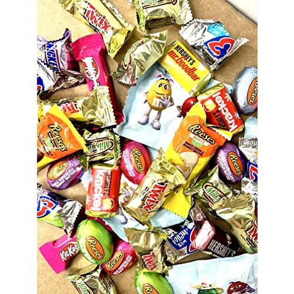 Pre Filled Chocolate Candy Plastic Easter Eggs With Egg Token (100)