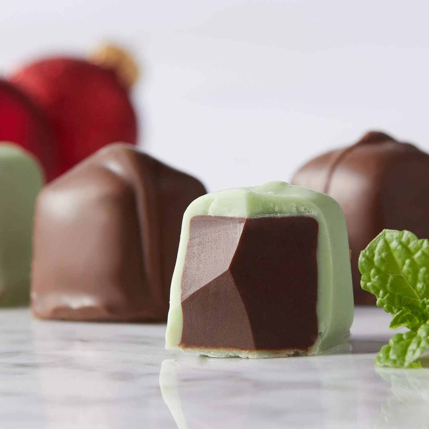 Holiday Wrap Mint Meltaways, Milk Chocolate And Pastel Candy With A Mint Chocolate Center, Christmas Candy Gift Box, 1 Lb