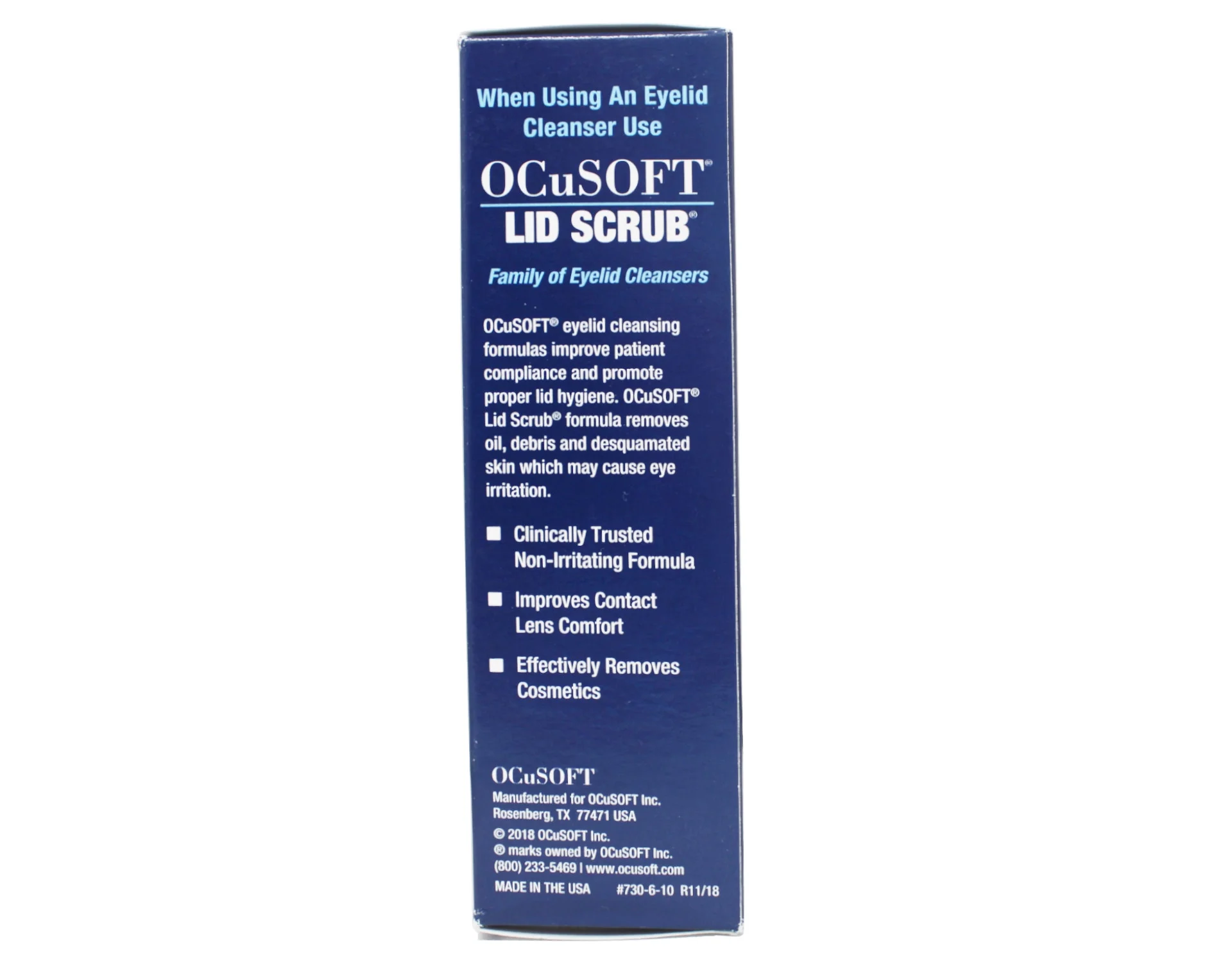 Ocusoft Eye Lid Virtually Line Free Cleansing Pads, 100 Ea, 6 Pack